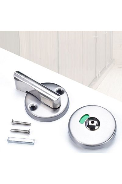 Choice Toilet Indicator Door Lock Stainless Steel Round Latch Partition Door Partition Door Fittings Sui...