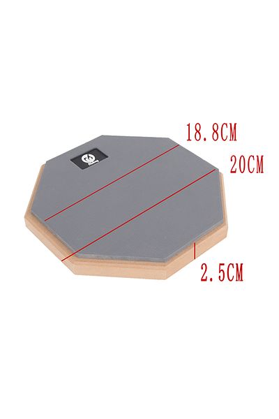 Choice Gray 8 Inch Rubber Wooden Dumb Drum Practice Training Drum Pad Music Instruments