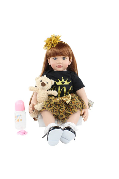 Choice دمية طفل حديث الولادة 60 سم، 24 إنش، دمية متجددة حقيقية، دمية الأميرة ...