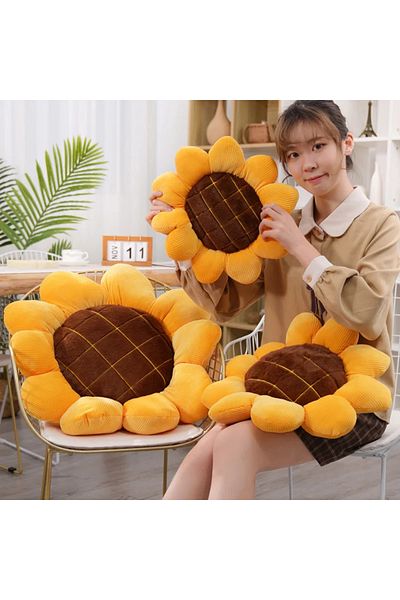 Choice 40cm 1pc 40/50/70cm Stuffed Soft Plant Sunflower Plush Toys Cute Chair Car Plush Cushion Office Nap