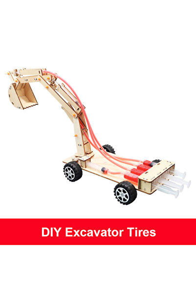 Choice1 حفارة 2 حفارة هيدروليكية DIY طالب تكنولوجيا إنتاج صغير العلوم والتعليم لعبة مو