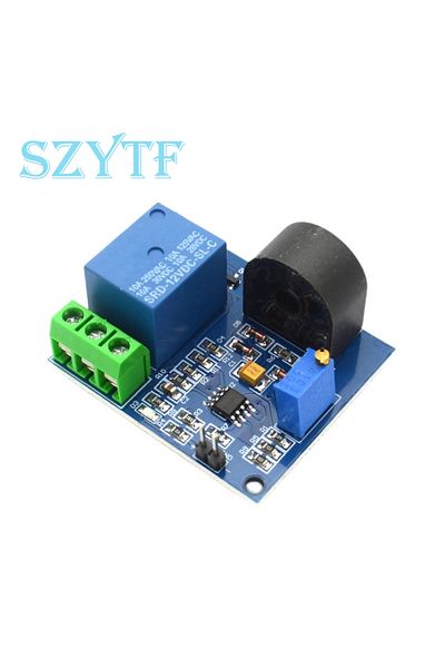 SZYTF 12V AC Current Detection Sensor Module 5V 12V Relay Protection Module 5A Over-Current Overcurrent Pr