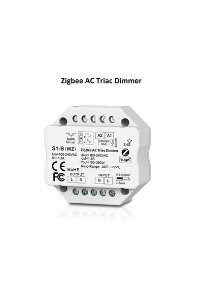 Choice S1-b(WZ) Tuya Zigbee Rf Ac Triac Dimmer Led Controller Push Switch Control 110v 220v 230v Smart Life