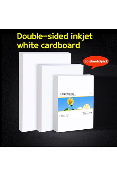 Choice A4 250g 50sheets A4 White Cardboard Double-sided Matte Coated Paper 250g 300g Inkjet Printing Busine