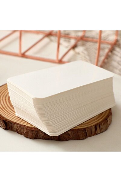 Choice بطاقة ورق كرافت بيضاء مزدوجة الجوانب بتصميم كلاسيكي، 100 قطعة/صندوق، ب...