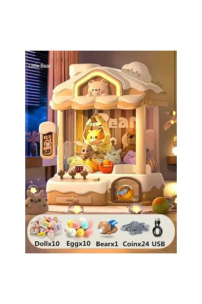 Choice White Automatic Mini Claw Machine Toys For Children Coin Operated Play Game Arcade Crane Doll Machin