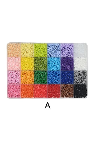 Choice مجموعة خرز صغيرة من Yantjouet مقاس 2.6 مم مكونة من 13200 قطعة من خرز Hama DIY عالية الجودة هدية مكونة من 24 لونًا/صندوق