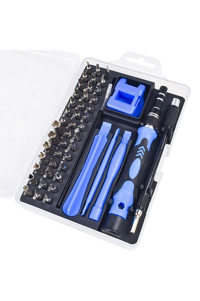 Choice Blue 52 In 1 Screwdriver Set Repair Tools Kit, Precision Screw Driver Bit Kit For Pc Laptop Phone Wa