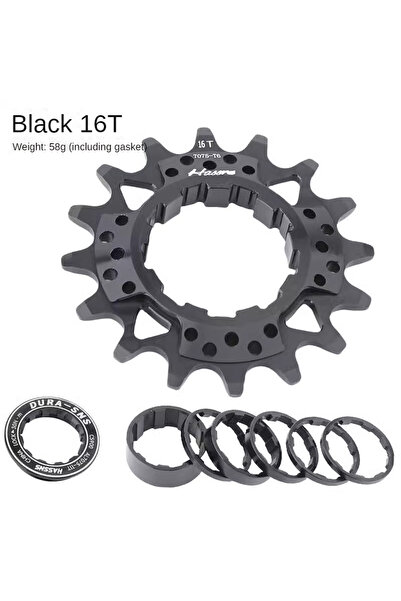 Choice مجموعة HASSNS السوداء 16T H مجموعة تحويل السرعة الفردية k7 13T-22T منا...