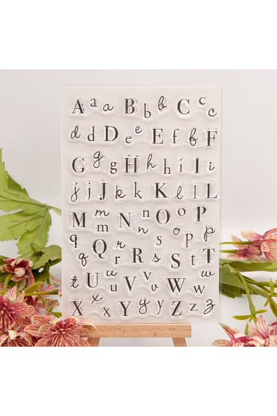 Choice 2pcs Letter Alphabet Transparent Silicone Clear Rubber Stamp Sheet Cling Scrapbooking DIY