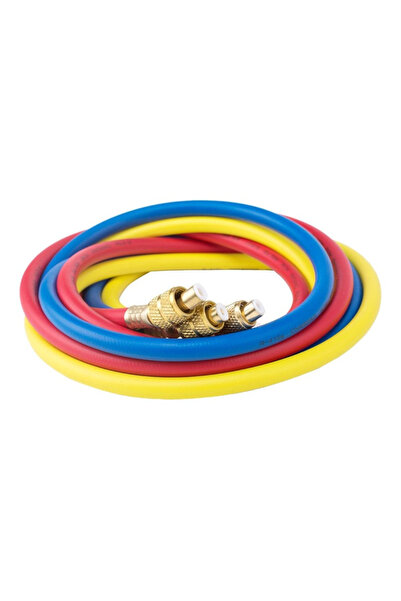 Choice1 3Pcs 1M Refrigerant Hose 1/4 Sae 2500psi Refrigerant Charging Hose for R404a R12 R22 Air Conditio...