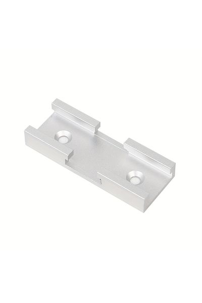 toohr 1pcs White 1pc T-track Intersection Slot Woodworking Chute For Miter Gauge Guide Rail With Pre-drill