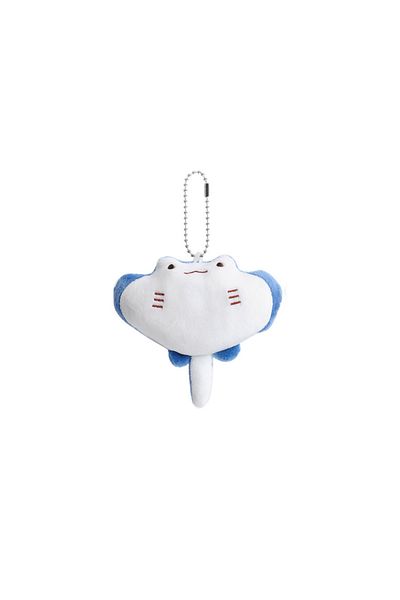 Choice 12cm Pandant Manta Ray Plush Toy Doll Marine Animal Keychain Fur Pendant Ornament Sea Life Stuffed K