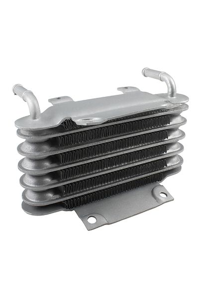 PowerMotor Silver Oil Cooler Motorcycle Radiator Universal 2 Stroke Engine Aluminum 8mm Accessories Motocross C