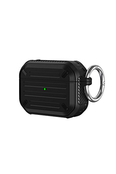 Choice For Airpods Pro 2 Black Shockproof Rugged Pc Tpu Wireless Earphone Accessories Cover Case Fit For Ai