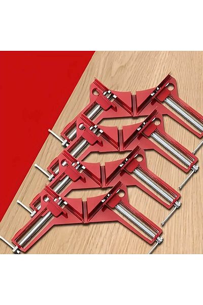 Choice 4pcs Right Angle Clamp, 90 Degrees Corner Clamp, Picture Frame Holder, Glass Holder, DIY Woodwork...