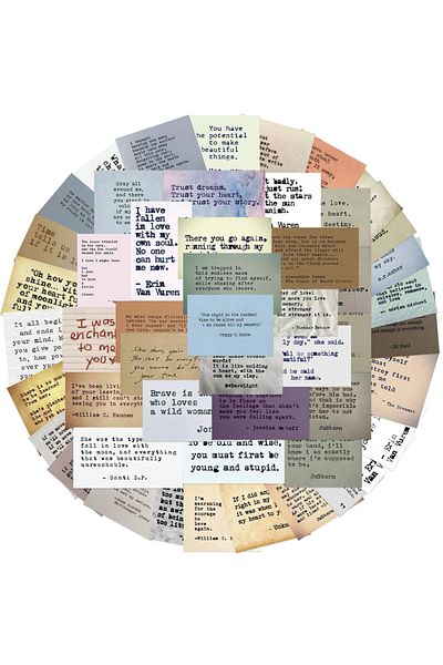 Choice 60pcs 60pcs Famous Quotes Retro Philosophy Stickers Vintage Decals For Diy Kids Notebook Luggage Mo