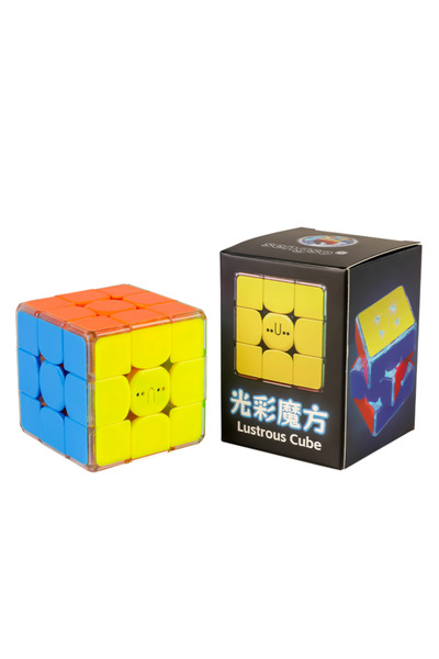 Choice مكعبات سحرية مغناطيسية لامعة من سينجسو 3×3×3، ملصقات غير لامعة، مكعبات...