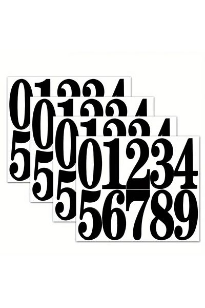 Choice 4sheets 4sheets Numbers Stickers Mailbox Stickers Label, Digital Tags Number Labels For Signs Door Y