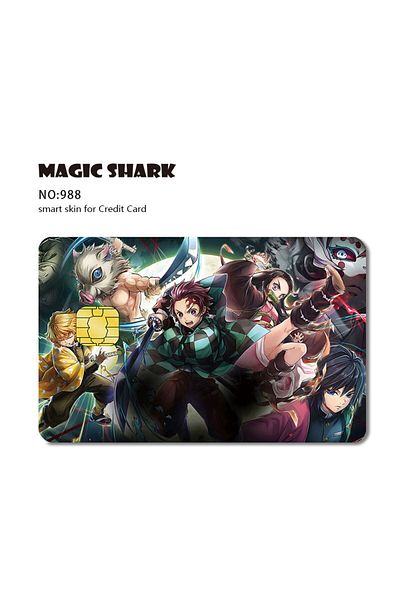 Choice Small Chip 988 Anime Demon Salyer Matte 3m Pvc Sticker Film Tape Skin For Credit Card Debit Card Tan