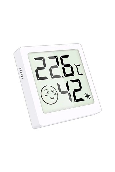PINTUDY White Lx8101 Hygrothermograph High Precision Indoor Household Electronic Thermometer Digital Display