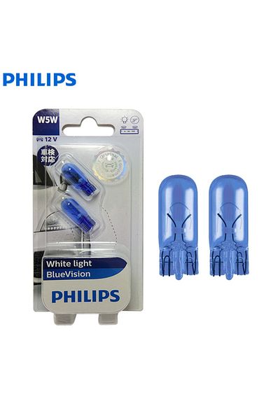Philips 4000k Whitevision W5w T10 12v 5w 4000k مصباح داخلي أصلي للسيارة أبيض لقراءة رخصة الباب P