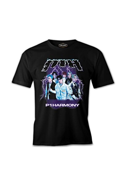 Lord T-Shirt P1harmony - P1h Storm Siyah Erkek Tshirt