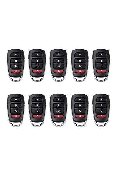 Choice 10pcs Abcd 5/10pcs Wireless Rf 433mhz Remote Control Copy Code Garage Door Gate Duplicator 433 Mhz K