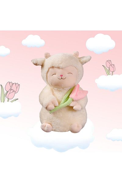 Choice Kawaii Tulip lamb Plush Toys Soft Stuffed Animal Toy Cute Accompany Sleep Toy Soft Hugging Toy Ki...