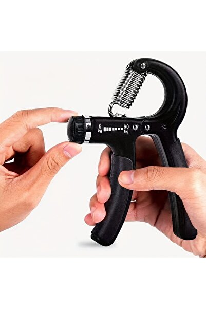 Choice جهاز تقوية قبضة اليد القابل للتعديل باللون الأسود 5-60 كجم جهاز تدريب ...