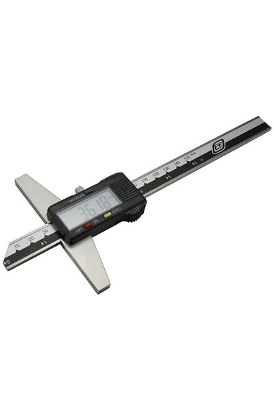 ETOPOO 0-150mm 6" Stainless Steel Metric Imperial Digital Depth Vernier Caliper Micrometer  Electric Dig...