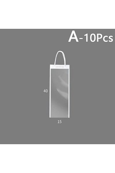 Choice 10pcs 40x15cm 10pcs For Bouquet Gift Bag Packaging Bags Flowers Wrapping Transparent With Handle Flo
