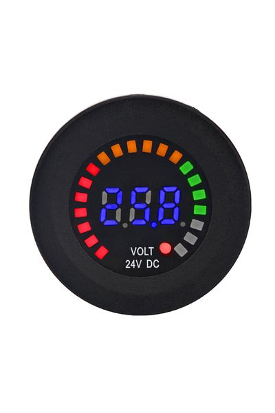 Choice 24v Car Motorcycle Boat Color Led Digital Voltmeter Panel 12v 24v Dc Volt Meter Voltage Meter Scale