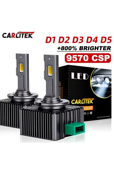 Choice D1s 6000k Carlitek D3s Led Headlights D1s D2s D4s D5s D8s 35/70w Xenon Lights Turbo Led Two Sided 95