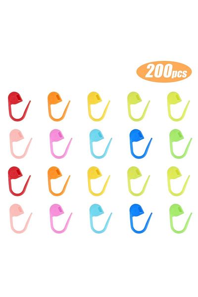 Choice 200pcs Kraball 50-500pcs Plastic Crochet Yarn Weave Markers Resin Small Clip Locking Stitch Knitting