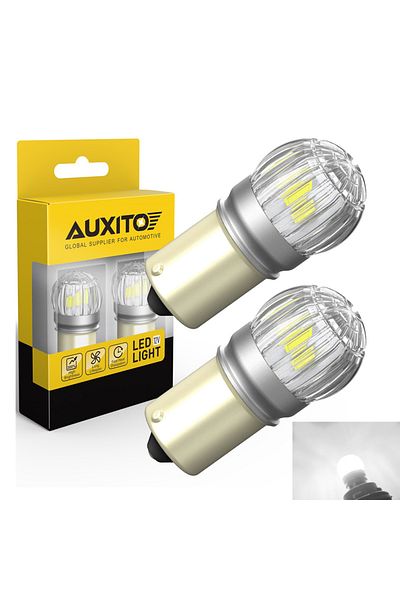 Choice 1156 Ba15s P21w 6000k أبيض Auxito 2 قطعة 1156 Ba15s P21w لمبة LED مصباح إشارة أضواء خلفية 600