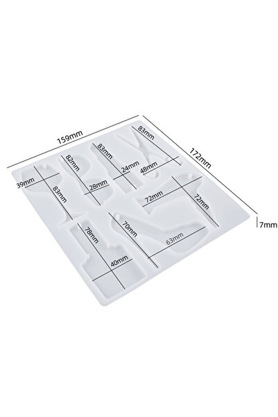 Choice mold DIY Crystal Epoxy Resin Mold Lipstick High Heels Keychain Silicone Mold