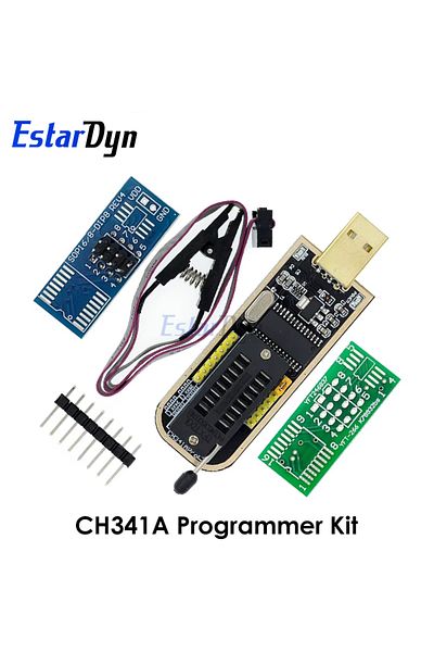 Estardyn 1 Set Ch341a 24 25 Series Eeprom Flash Bios Usb Programmer Module Soic8 Sop8 Test Clip For Eeprom