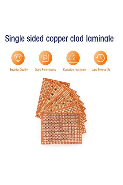 AOKIN 10PCS 5x7 cm Single Sided circuit board PCB 5*7CM bread board protoboard Universal Printed Circui...