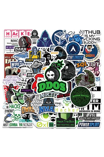 Choice 50 Pcs 50pcs Hacker Programming Network Cool Stickers For Luggage Skateboard Laptop Motorcycle Toys