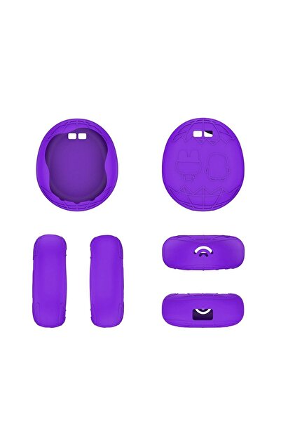 DITIPOO غطاء واقي من السيليكون باللون الأرجواني لمنع السقوط، صلب مع مشبك، غطا...