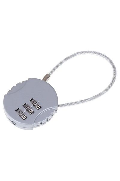 Choice Silver 3 Digit Password Combination Padlock Suitcase Luggage Metal Code Lock Mini Coded Keyed Anti-t