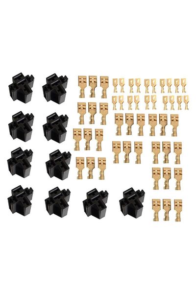 Choice 10x 5 Pin Automotive Relay Socket Connector Holders 80A Replacement Parts High Quality Relay Case...