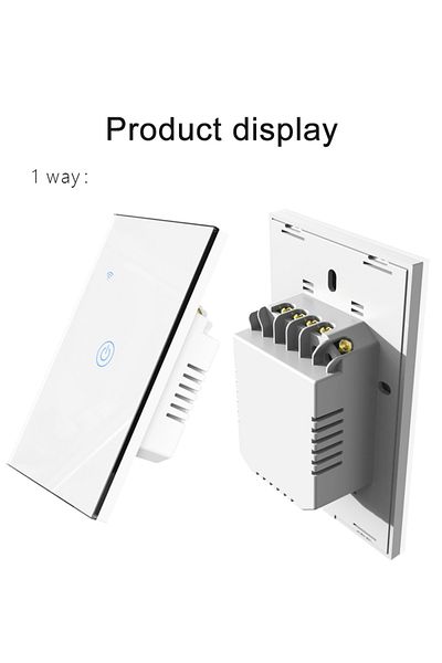 Choice 1-gang Wifi&buletooth Us Standard Touch Panel Switch Smart Switch Panel 1/2/3/4 Way Works With Tuya