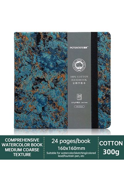 Choice 16x16cm Cold Press B Potentate 100% Cotton Watercolor Book Square Sketchbook 300g Art Drawing Sketch