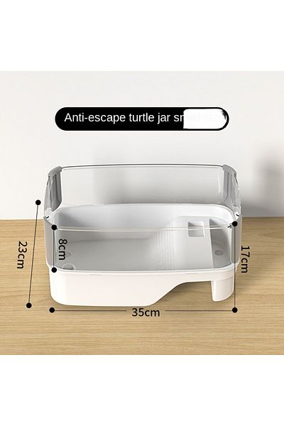 Choice Trumpet Plastic Transparency Turtle Tank House With Areas To Breed Feed Swim Bask Indoor Enclosure W
