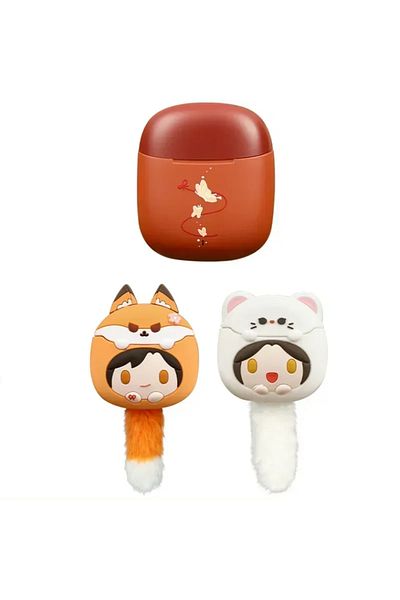 Choice Earphone And 2 Cover Hua Cheng Xie Lian Comics Fox Rabbit Bluetooth Headset Headphone Earphone Case