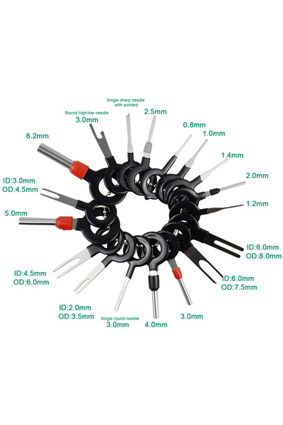 Choice 38pcs Car Terminal Removal Wire Plug Wire Crimp Connector Extractor Automotive Kit Keys Pins Repair