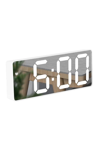Choice Mirror Surface B Clock Desk Large Digital Wall Clock Desk Office Items Children's Curved Decorations