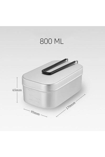 Choice 800ml Tarka 800/1000ml Aluminum Lunch Boxes Travel Camping Tableware Mess Tin Outdoor Picnic Tourist